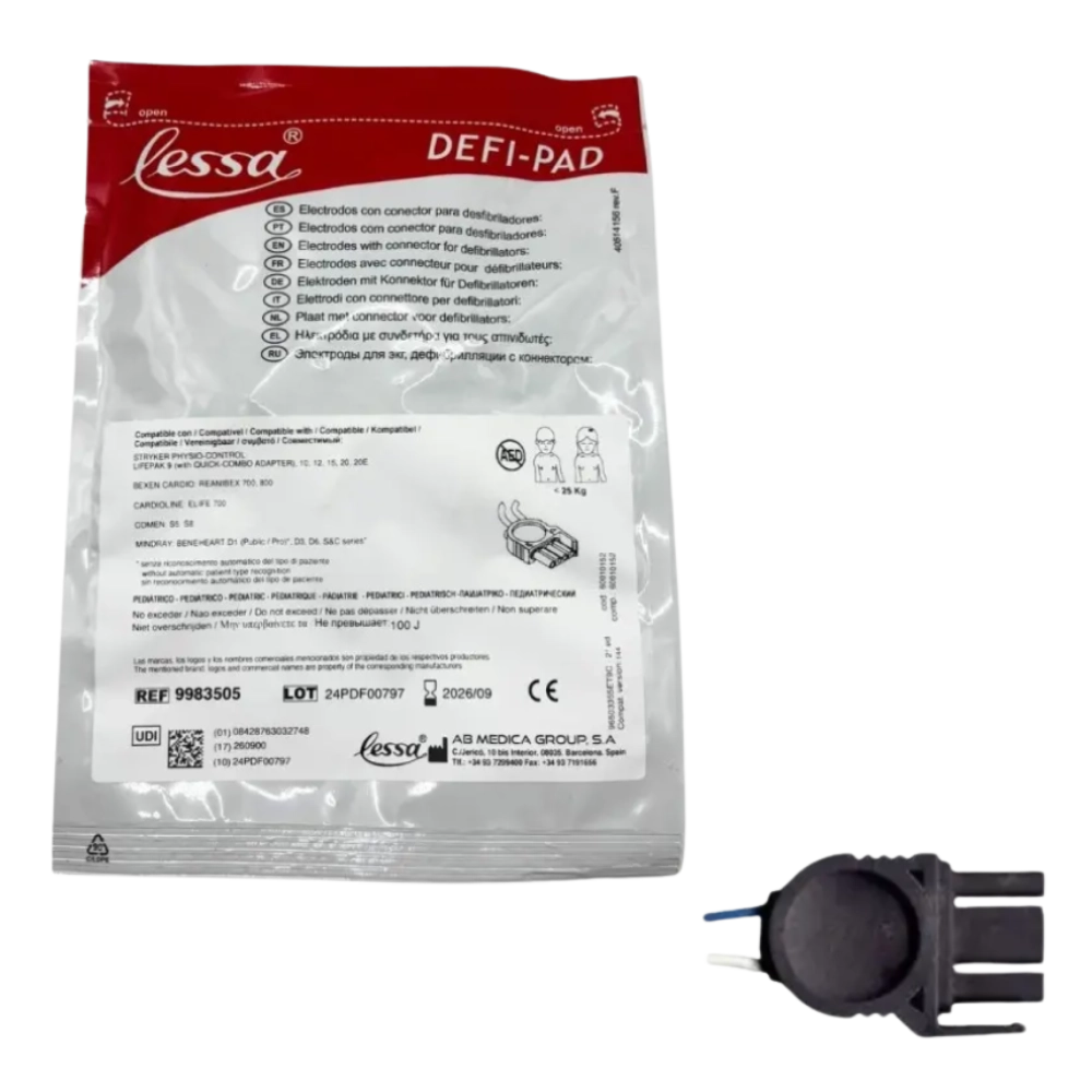 Electrodo Pad Pediátrico Lifepak - Reanibex - Cardioline - Mindray Electrodo Pad Pediátrico Lifepak - Reanibex - Cardioline - Mindray
