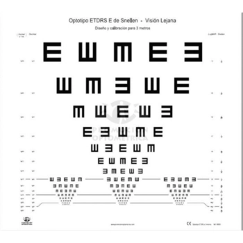 Lamina Optotipo Snellen Lamina Optotipo Snellen